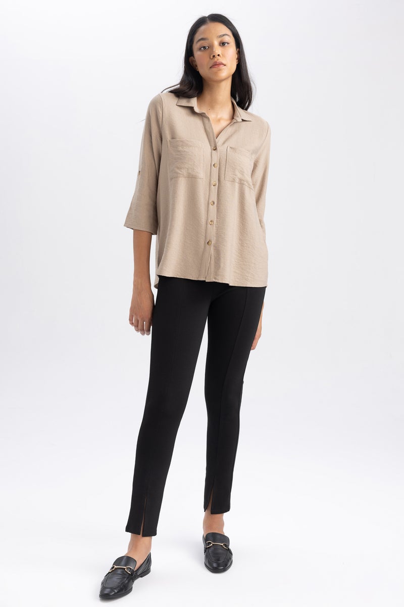 DeFacto Black Woman High Waist Leggings Casual - Image 3
